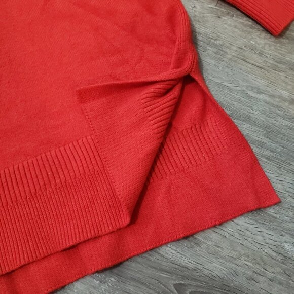 Moth Anthropologie Red Tunic Sweater Sz M - Picture 3 of 8